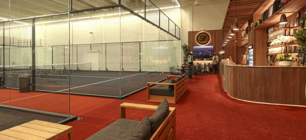 Sunset Padel opens in Sunset Harbour, redefining Padel for Miami Beach / Photo via Sunset Padel