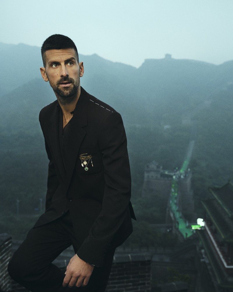 Lacoste and Novak Djokovic campaign on the Great Wall / Photo via Lacoste