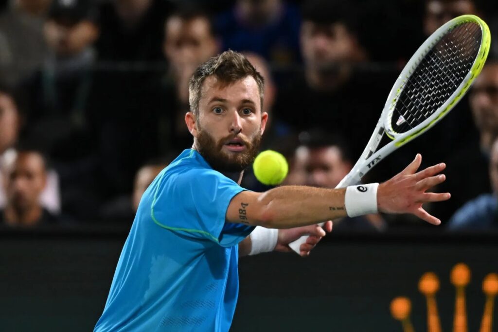 Ben Shelton defeats Corentin Moutet / Photo via ATP