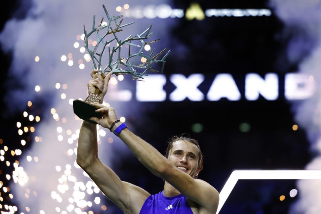 Alexander Zverev wins Rolex Paris Masters / Photo via courtesy