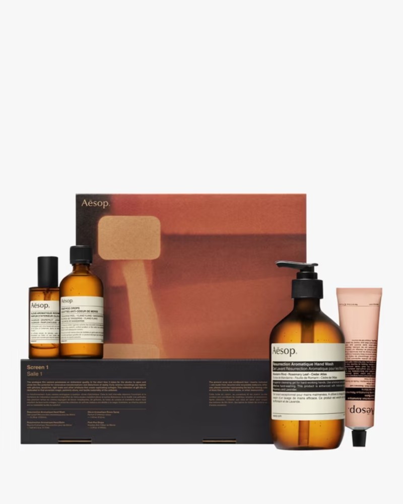 Aēsop gift kits Screen / Photo via Aēsop