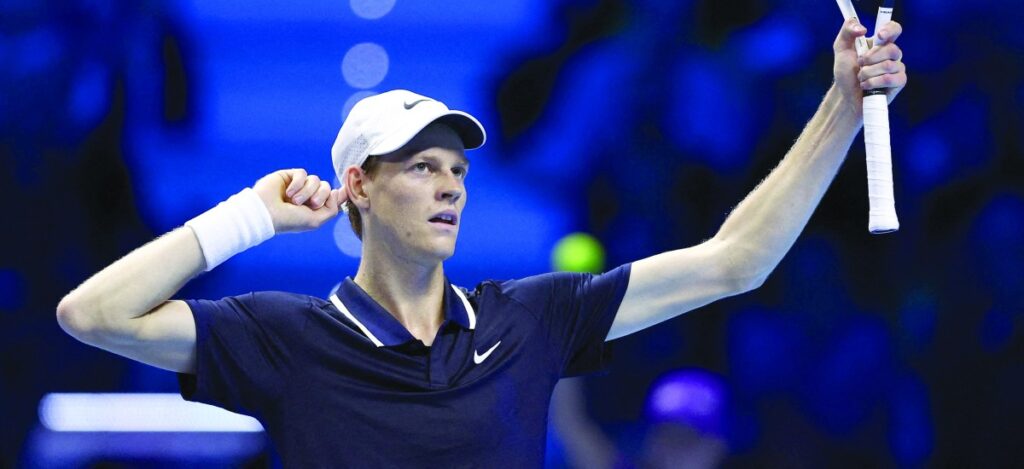 Jannik Sinner vs Fritz ATP Finals / Photo via ATP