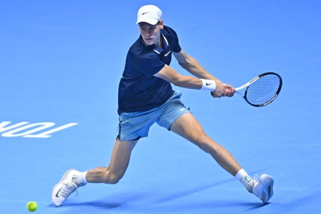 Jannik Sinner vs Fritz ATP Finals / Photo via ATP