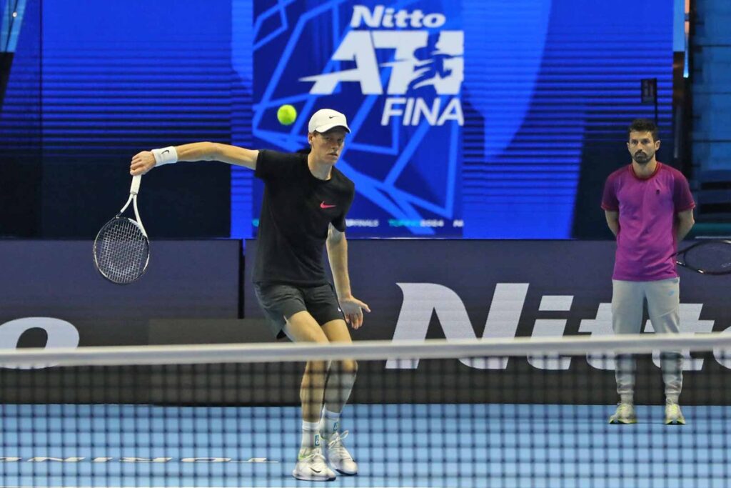 Jannik Sinner vs Fritz ATP Finals / Photo via ATP