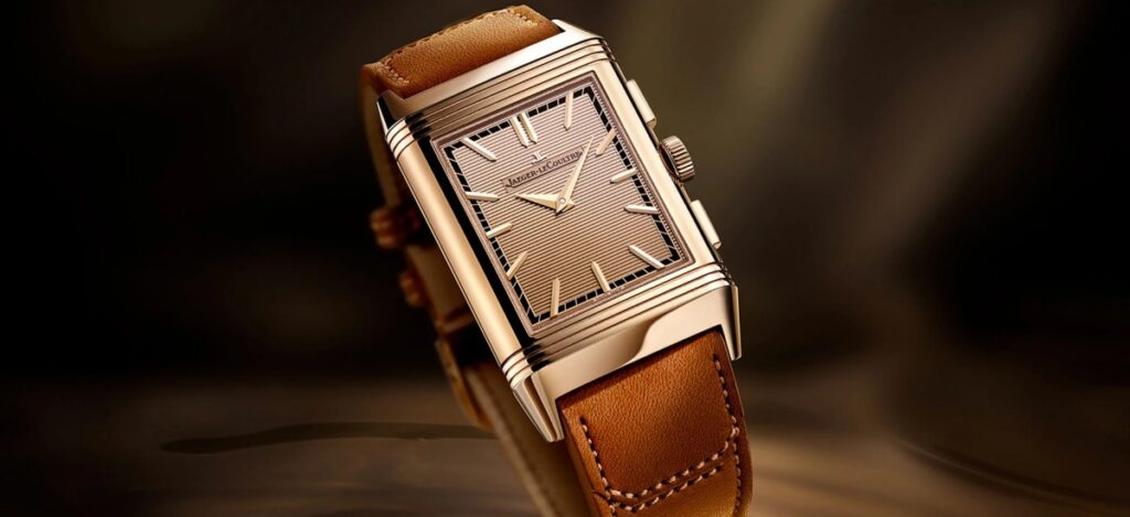 Reverso Tribute Chronograph gold pink / Photo via Jaeger-LeCoultre