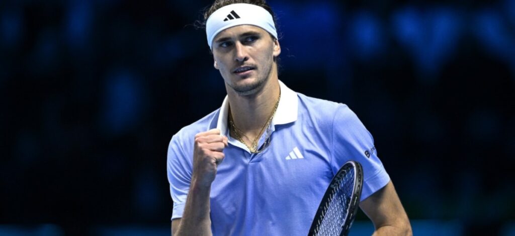 Alexander Zverev Leads His Group in the ATP Finals 2024 / Photo via ATP Finals