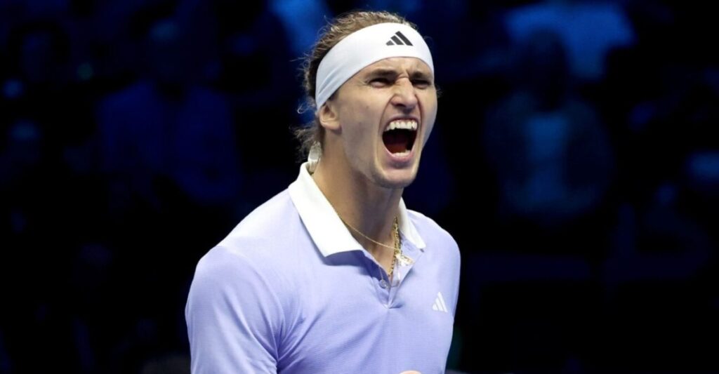 Alexander Zverev Leads His Group in the ATP Finals 2024 / Photo via ATP Finals