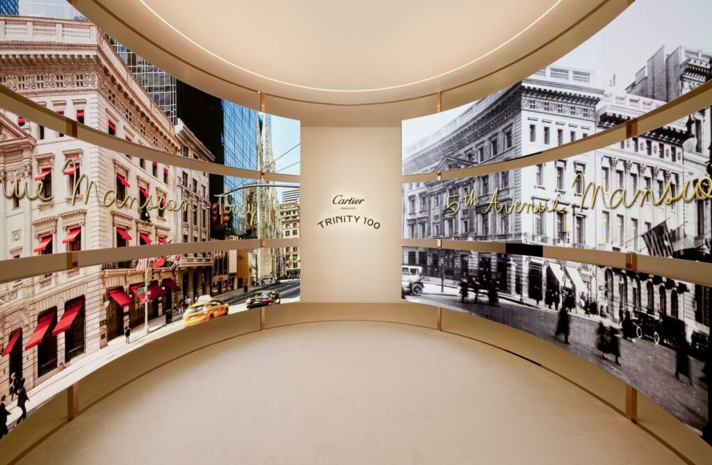 Trinity 100 Immersive Experience: Celebrating a Century of Cartier’s Timeless Design / Photo via Cartier