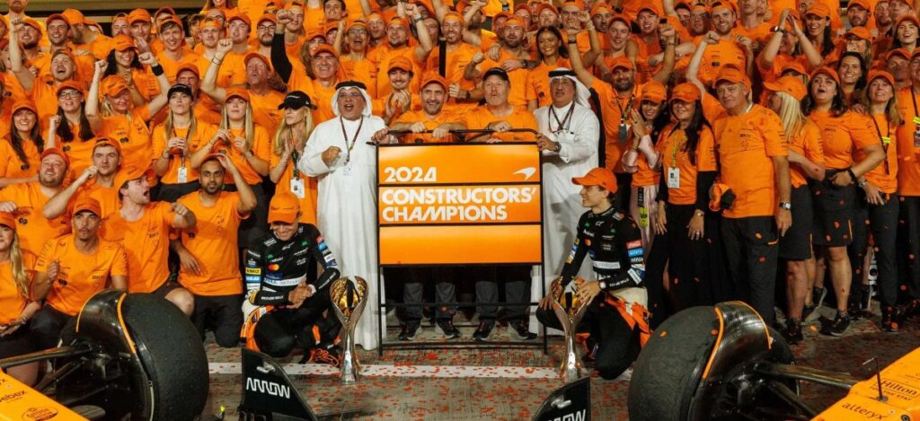 McLaren conquers Yas Marina to clinch 2024 F1 Constructors’ crown / Photo via F1