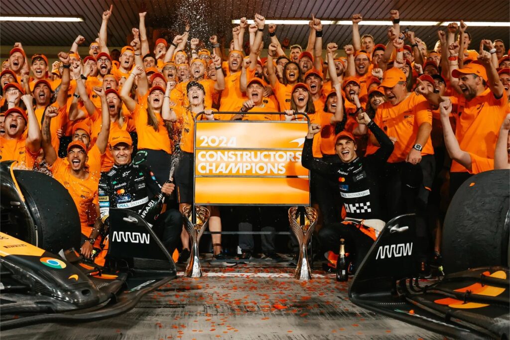 McLaren conquers Yas Marina to clinch 2024 F1 Constructors’ crown / Photo via F1