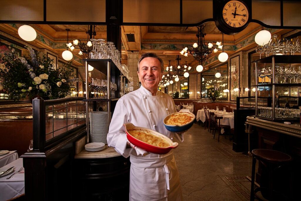 Daniel Boulud at Le Gratin / Photo The Dinex Group