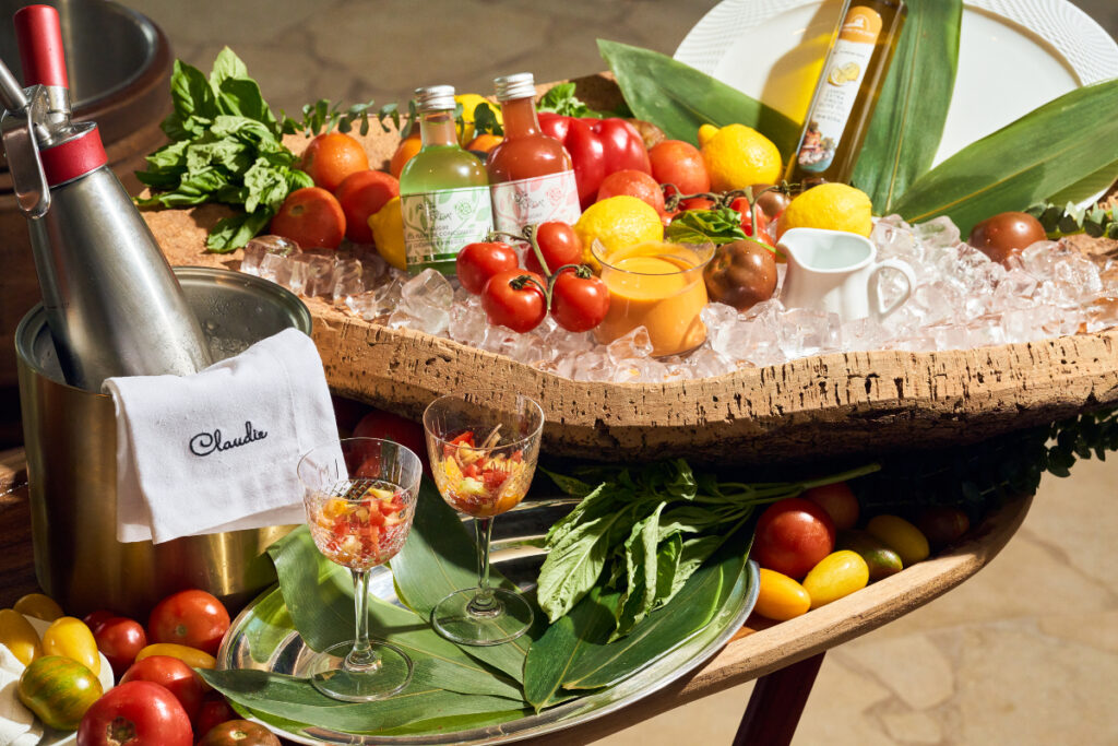 Gaspacho Table from Claudie / Photo courtesy Riviera Dining Group