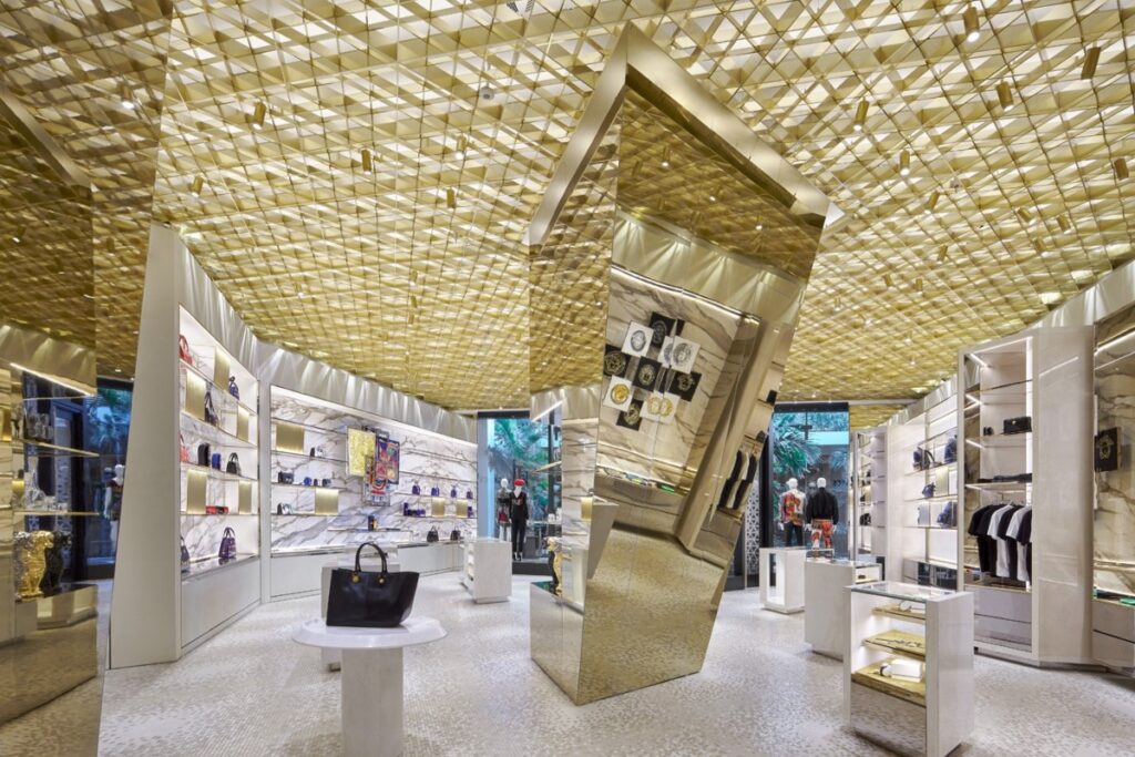 Versace Sustainable luxury / Photo via Versace Bal Harbour