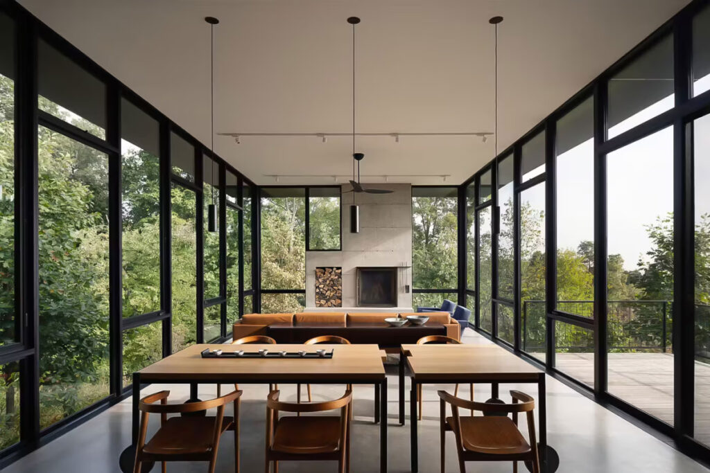 Dining room view / Photo via Olson Kundig