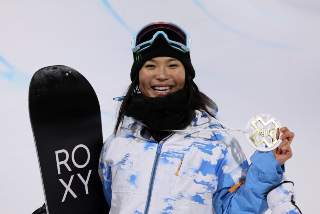 Chloe Kim, Winner of the Monster Energy Women's Snowboard Superpipe / Photo via Milo Gladstein