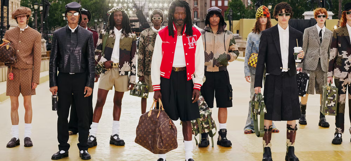 Pharrell Williams First Spring summer 2024 collection / Photo via Louis Vuitton