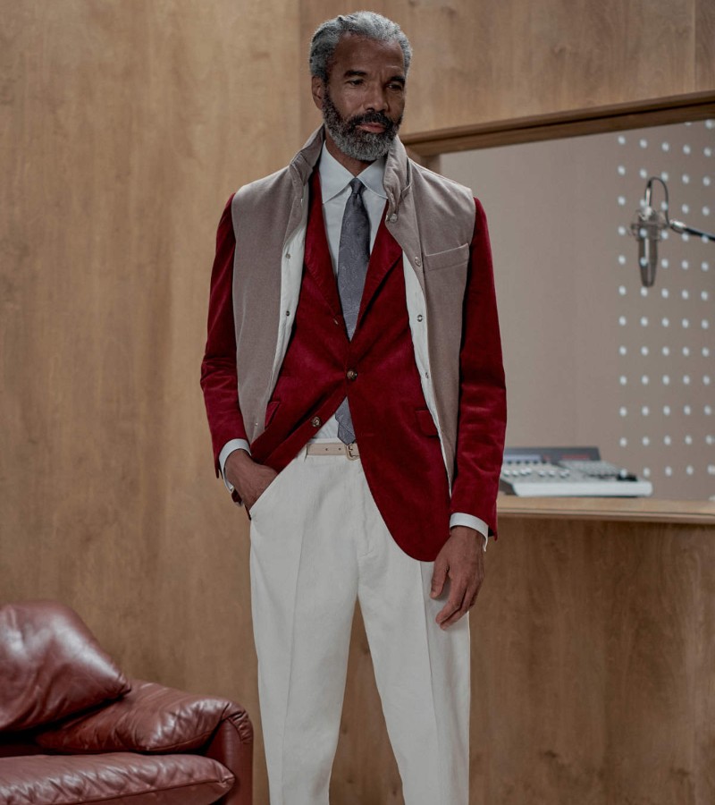 Outerwear takes center stage as a celebration of lightweight practicality and luxury / Photo via Brunello Cucinelli