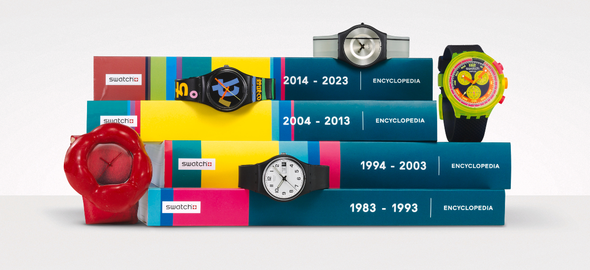 The Swatch Encyclopedia, a collectible treasure / Photo via Swatch