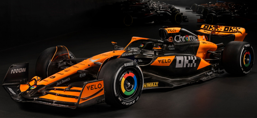 In recent years, McLaren has adopted papaya orange, a nod to founder Bruce McLaren's original racing color / Photo Mclaren