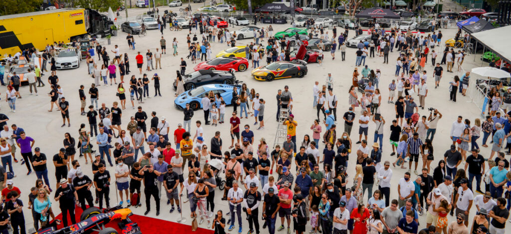 Miami Concours 2022 Crowd at Miami Design District / Photo Miami Concours