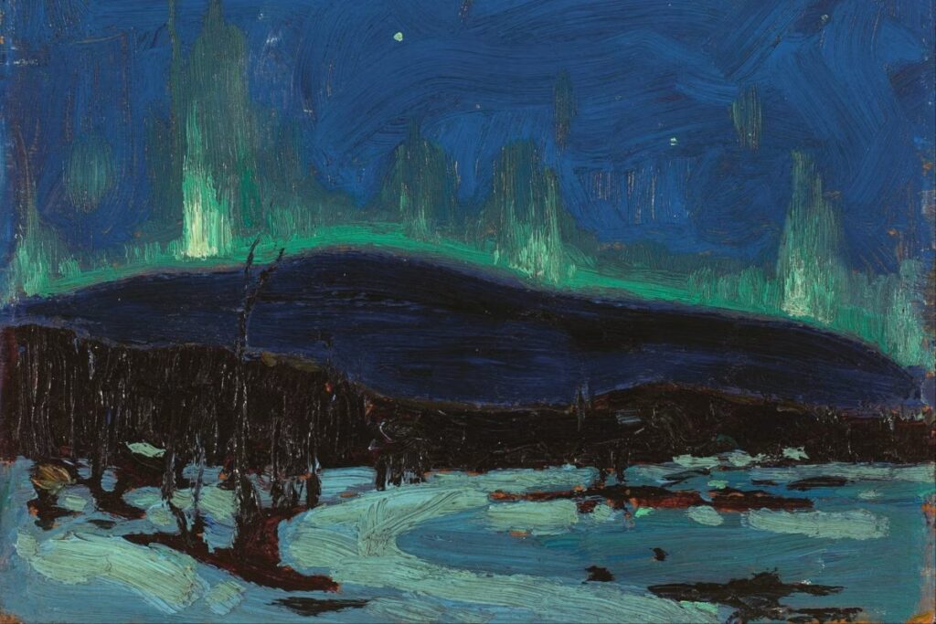 ‘Northern Lights’ by Tom Thomson (c1916-17) / Photo via National Gallery of Canada