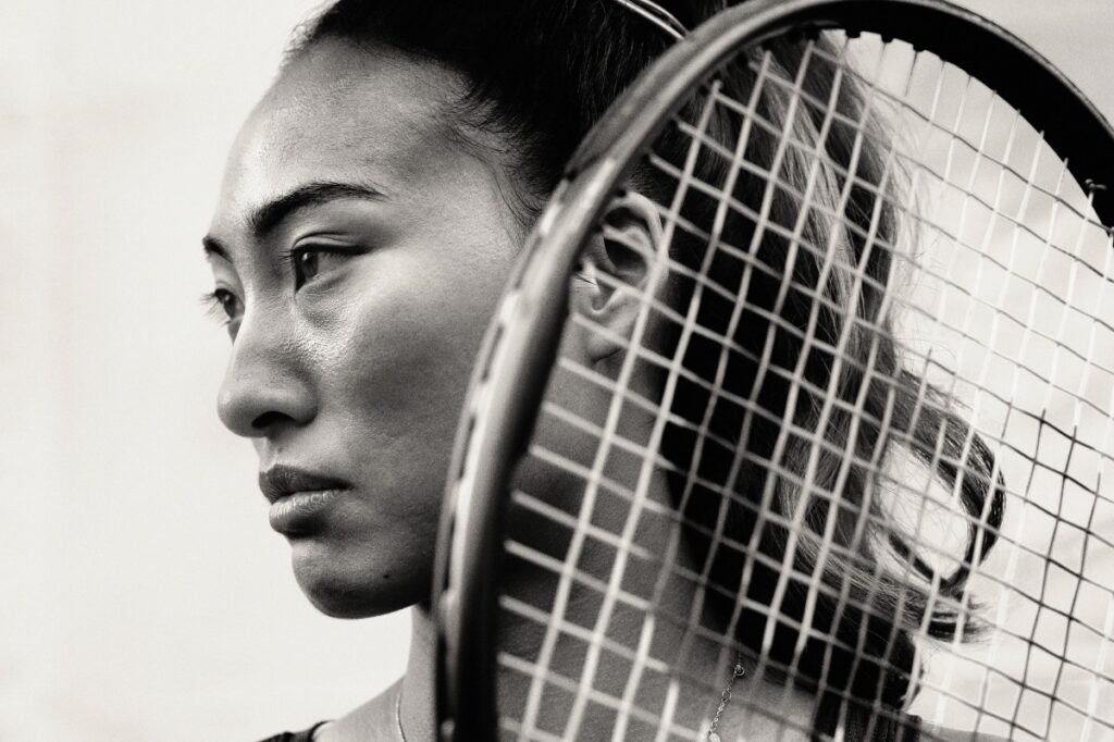 Zheng Qinwen is currently the face of 14 major brands, with the latest addition being Dior / Photo via Nike