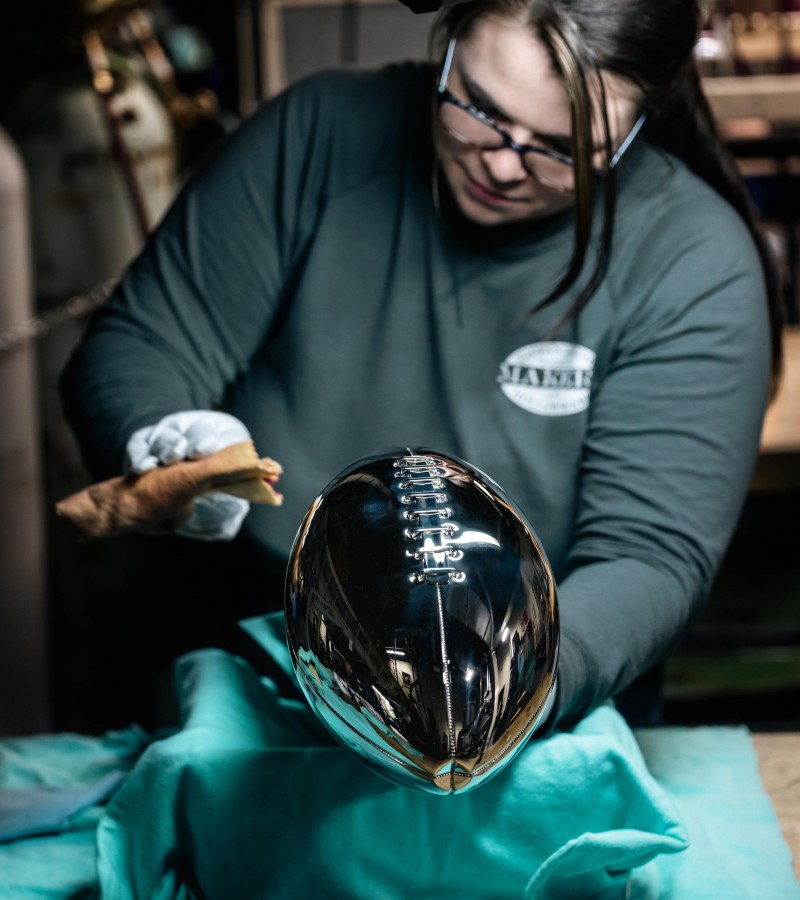 Every year, a new trophy is meticulously handcrafted at Tiffany & Co.’s renowned workshop in Cumberland, Rhode Island / Photo via Tiffany & Co.