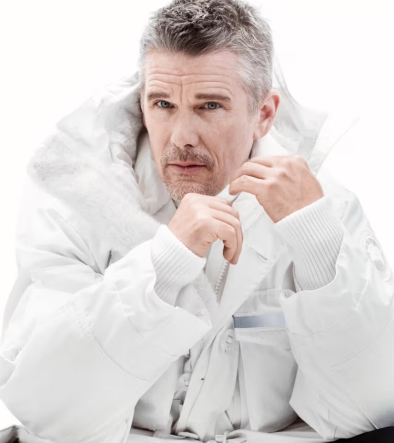 The images showcase a diverse cast, led by a fierce-looking Ethan Hawke / Photo Canada Goose