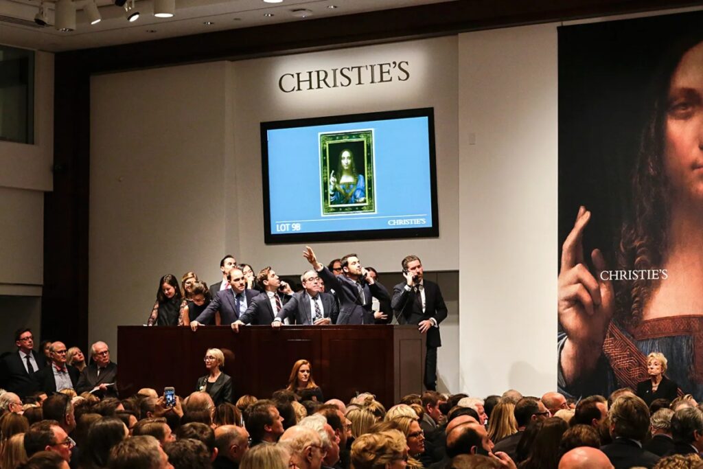 Christie's made history by selling Salvator Mundi, a painting attributed to Leonardo da Vinci, for a staggering $450.3 million / Photo Christie's