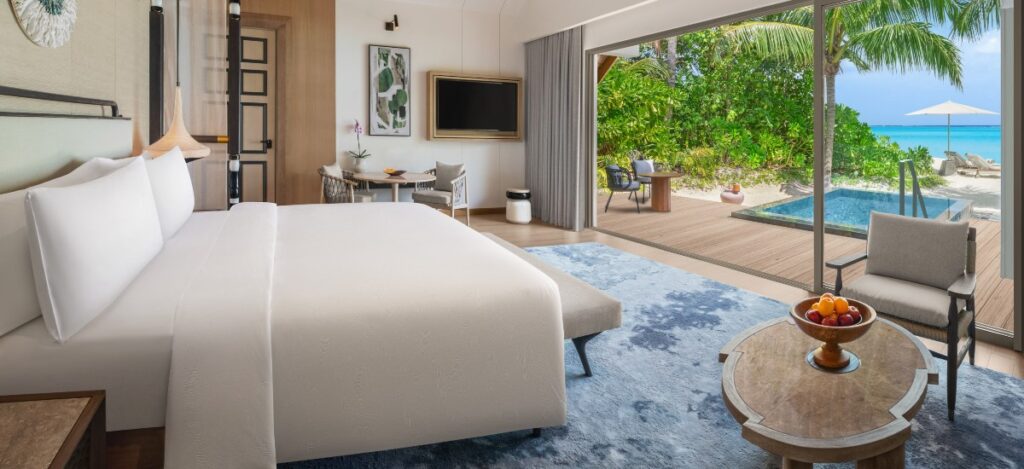 JW Marriott Kaafu Atoll, a new exclusive retreat in the Maldives, is conveniently located just 15 minutes from Velana International Airport / Photo via JW Marriott