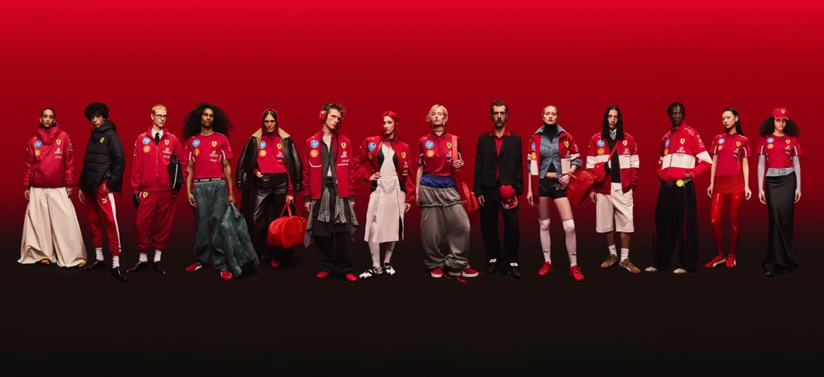 Designed for the Scuderia Ferrari HP team throughout the 2025 season, the Replica Collection reimagines traditional teamwear /Photo via Puma