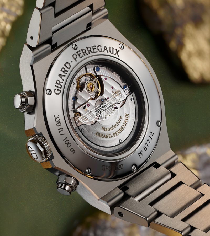 At its core, the timepiece houses Girard-Perregaux’s in-house GP03300 automatic movement / Photo via Girard-Perregaux