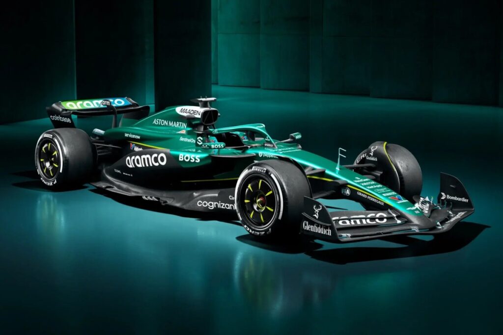 The team, which secured fifth place in the 2024 Constructors' Championship, had previously revealed the car's striking new livery at the F1 75 Live event in London / Photo via Aston Martin