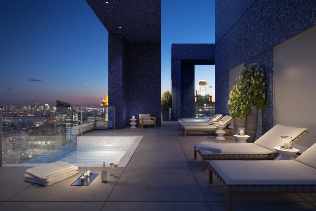 Perched on the 72nd floor, this exceptional duplex was designed by Eran Chen of ODA Architecture / Photo via ODA