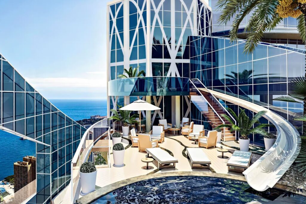 At the pinnacle of Monaco’s tallest building lies the Sky Penthouse, one of the most extravagant residences in the world. With a staggering valuation of $327 million, this penthouse commands unparalleled prestige / Photo via Tour Odeon