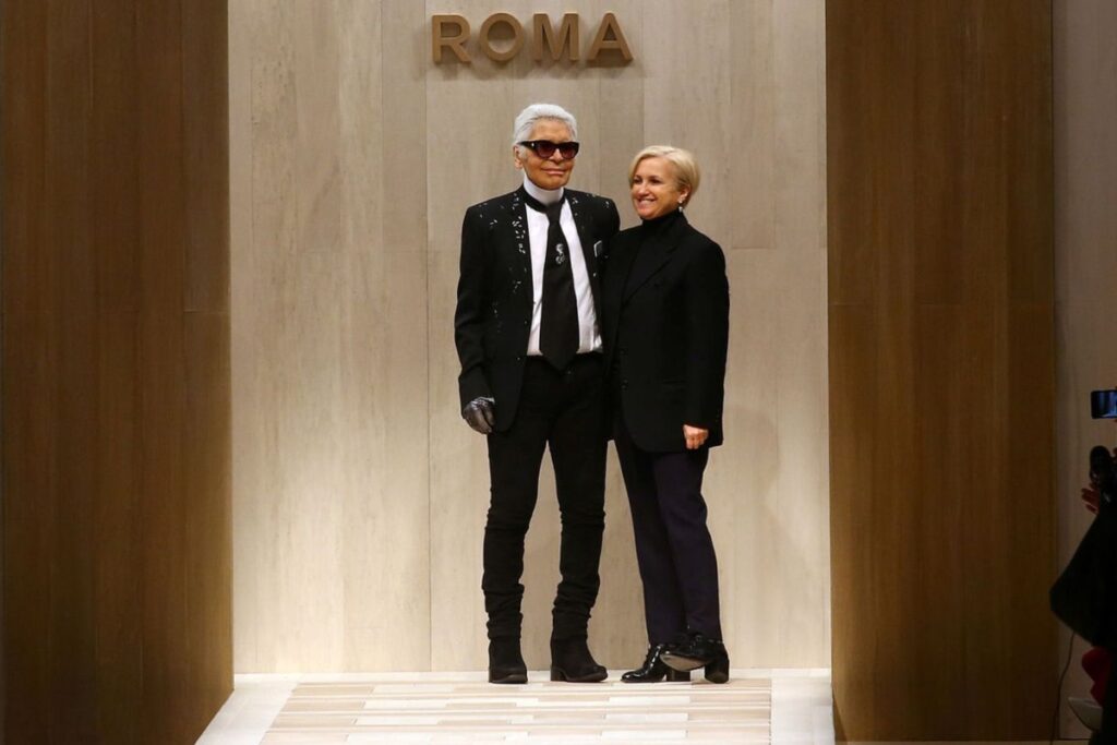 Lagerfeld revolutionized the brand, introducing the iconic double-F Zucca logo in 1966 / Photo Fendi