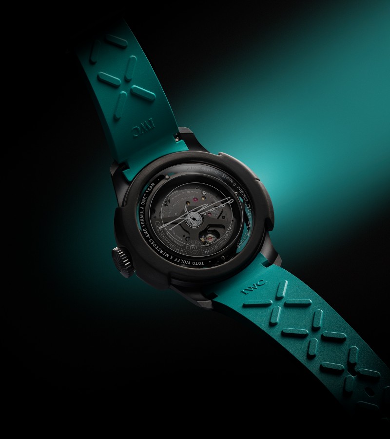 The new Big Pilot’s Watch Shock Absorber XPL Toto Wolff x Mercedes-AMG PETRONAS Formula One Team is an exclusive timepiece, limited to just 100 pieces / Photo via IWC