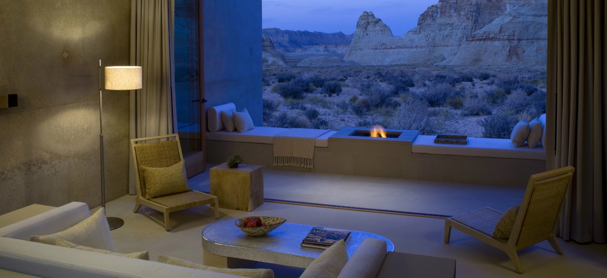 Amangiri Resort was situated in Canyon Point, a dramatic desert expanse in southern Utah / Photo Amangiri