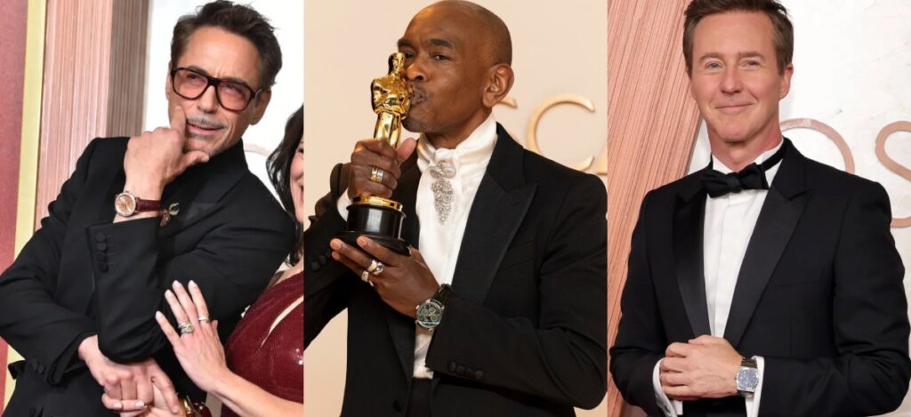 Hollywood's A-list celebrities illuminated the red carpet at the Oscars 2025, flaunting some of the most exquisite luxury timepieces that epitomize elegance and style / Photo The Oscars