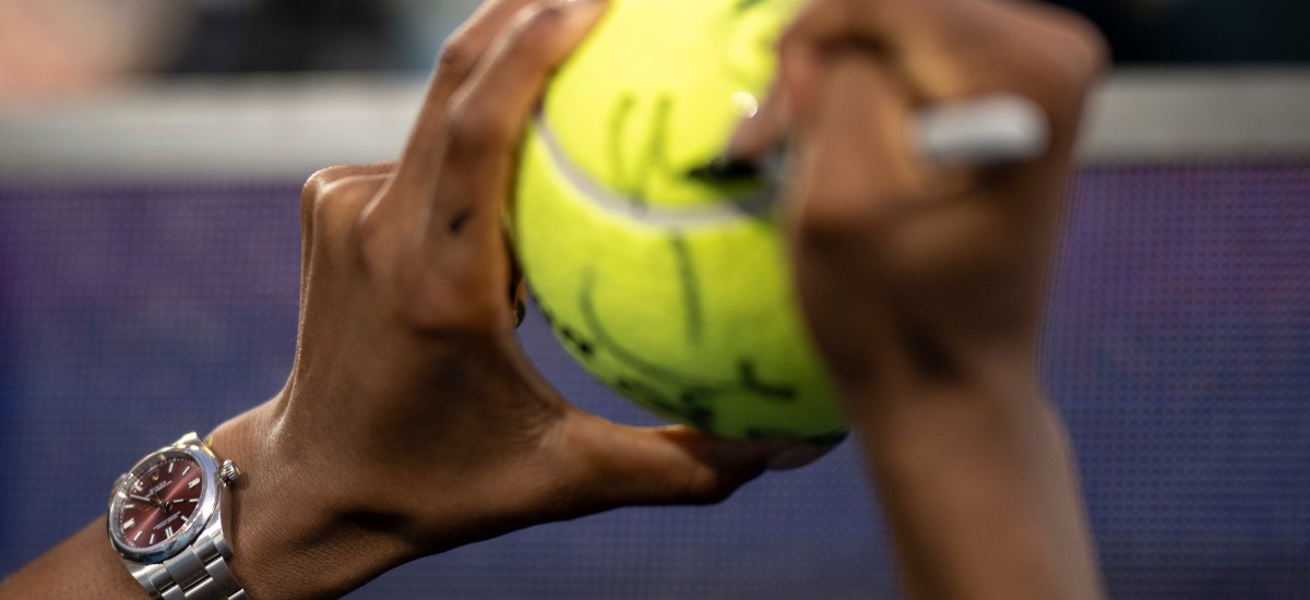 Coco Gauff wearing Rolex Oyster Perpetual / Photo via Rolex