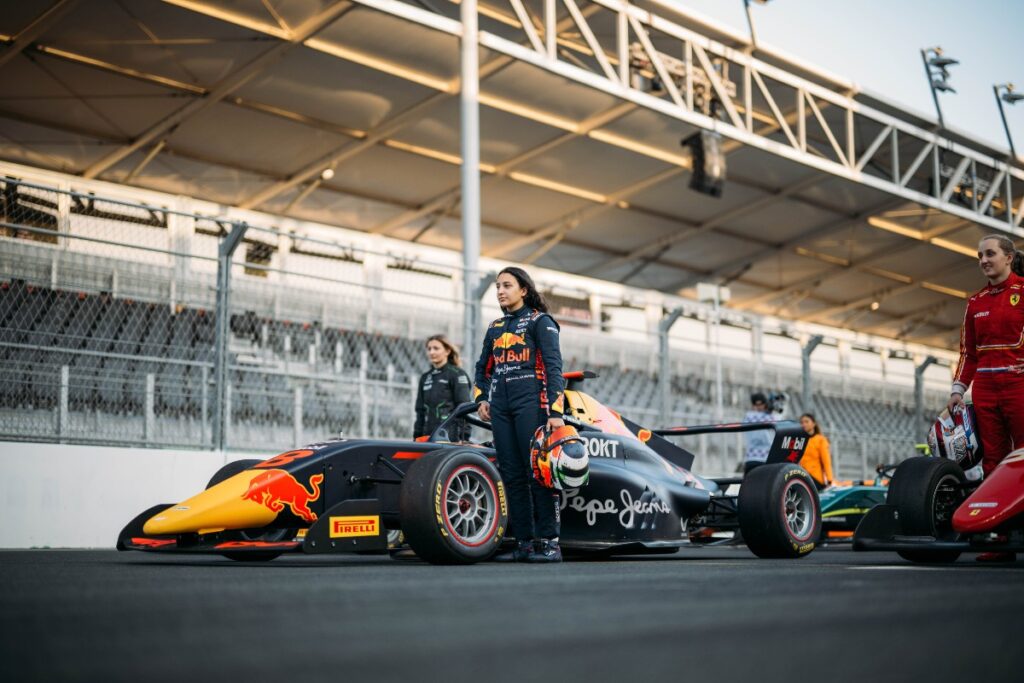 Established in 2023, the series provides a structured pathway for aspiring talents, combining rigorous technical training, physical conditioning, and mental preparation / Photo via Red Bull Racing Red Bull Content Pool