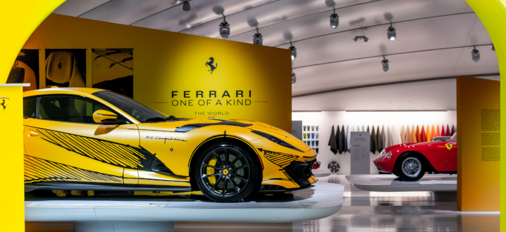 Single configuration car display at Ferrari's Modena facility / Photo Ferrari