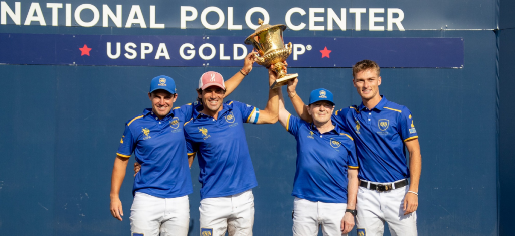 The USPA Gold Cup is the second tournament in the Gauntlet of Polo - and the win was for Park Place / Photo by IG @parkplacepolo