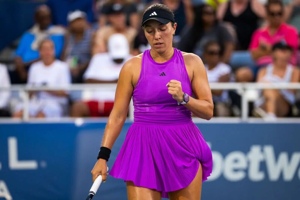 A keen observer of luxury watches would instantly recognize the exceptional De Bethune DB28xs Starry Seas gracing Jessica Pegula's wrist during the US Open / Photo via De Bethune