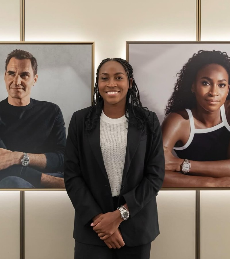 Coco Gauff became a Rolex Testimonee in 2019 at just 15 years old / Photo via Rolex