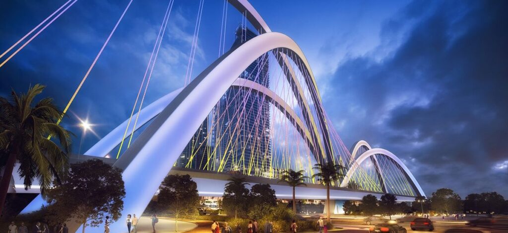 the Signature Bridge will redefine urban life in the Magic City, introducing improved roadways and vibrant public spaces / Photo FDOT