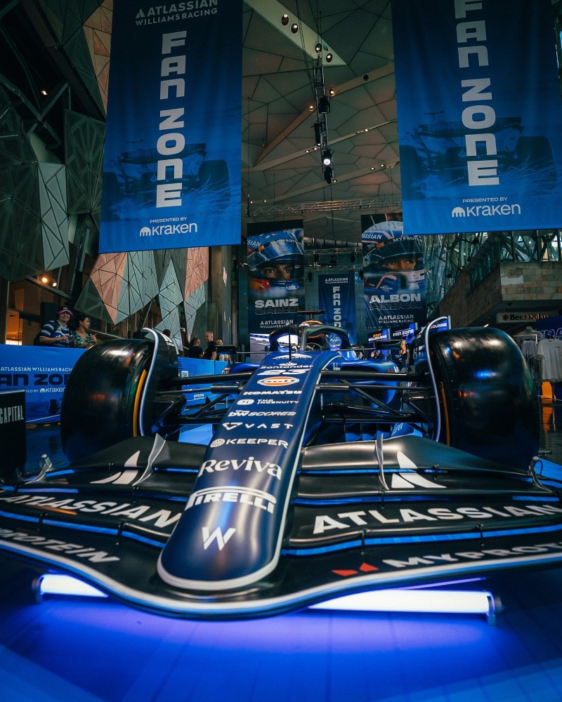 The immersive experience officially opens its doors tomorrow morning, offering a range of activities designed to engage motorsport enthusiasts / Photo via Williams Racing