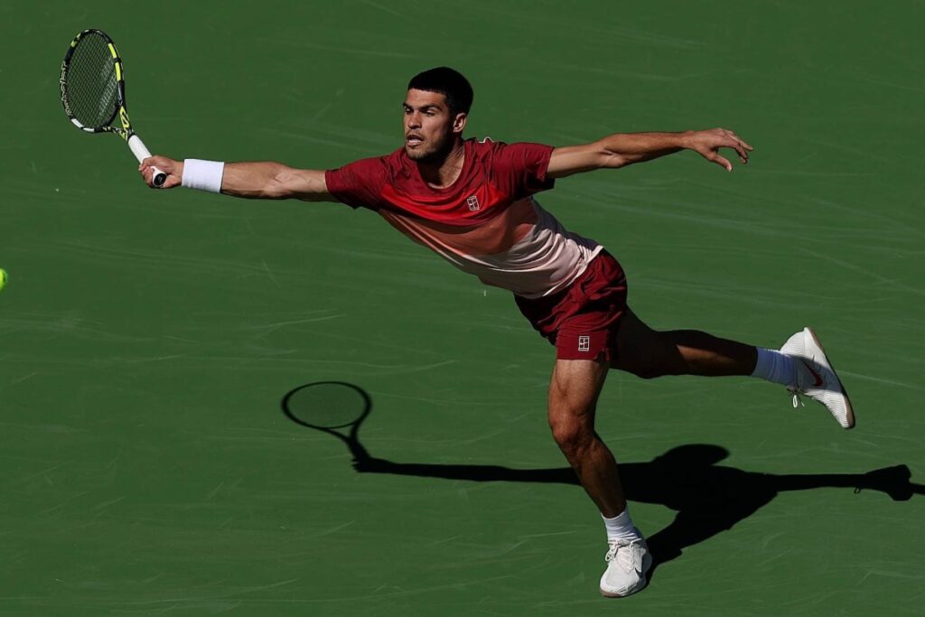 With this victory, Alcaraz set up a semifinal clash against the rising British star Jack Draper, who defeated Ben Shelton 6-4, 7-5 / Photo Indian Wells