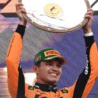 Lando Norris, starting from pole position, controlled the wet conditions in Melbourne to secure his first-ever win at Albert Park, in the Australia GP / Photo Australian GP