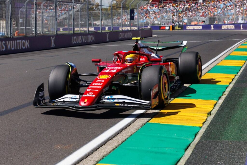 Lewis Hamilton endured a frustrating debut with Ferrari, finishing in a disappointing tenth place / Photo Australian GP